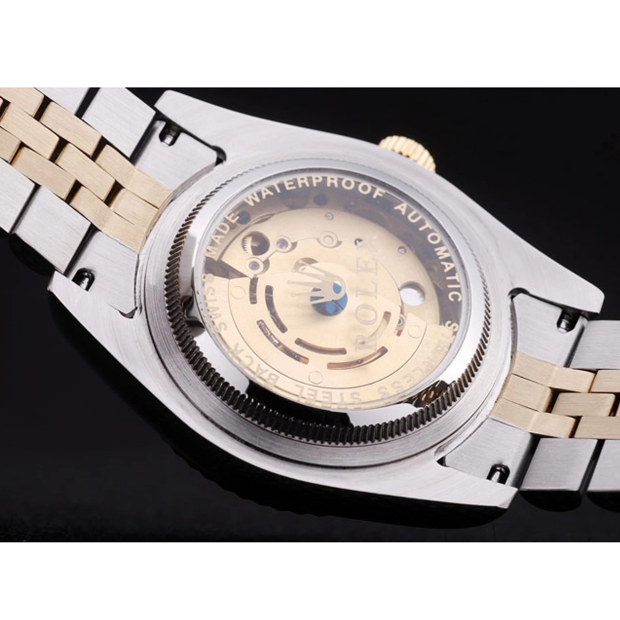 Aaa fake watches Ribbed Bezel Diamonds Datejust Silver 7454 Rolex Dial 0815